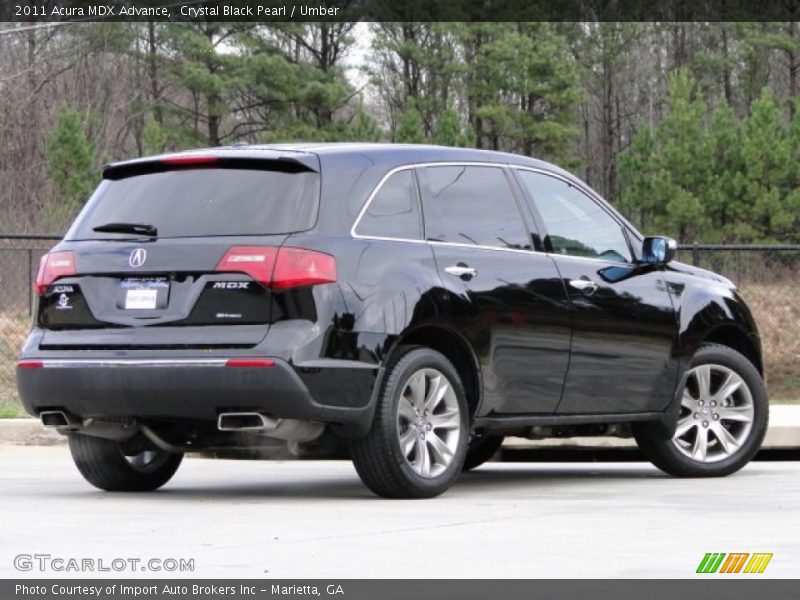 Crystal Black Pearl / Umber 2011 Acura MDX Advance