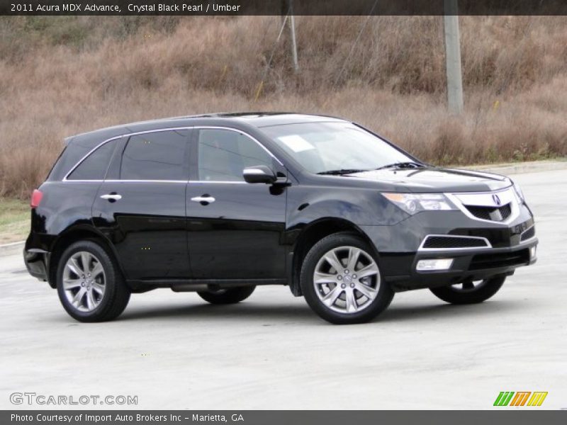 Crystal Black Pearl / Umber 2011 Acura MDX Advance