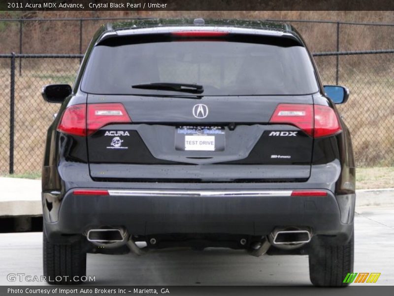 Crystal Black Pearl / Umber 2011 Acura MDX Advance