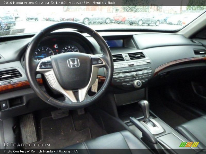 Alabaster Silver Metallic / Black 2010 Honda Accord Crosstour EX-L 4WD