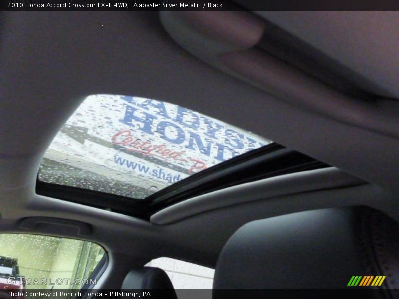 Alabaster Silver Metallic / Black 2010 Honda Accord Crosstour EX-L 4WD