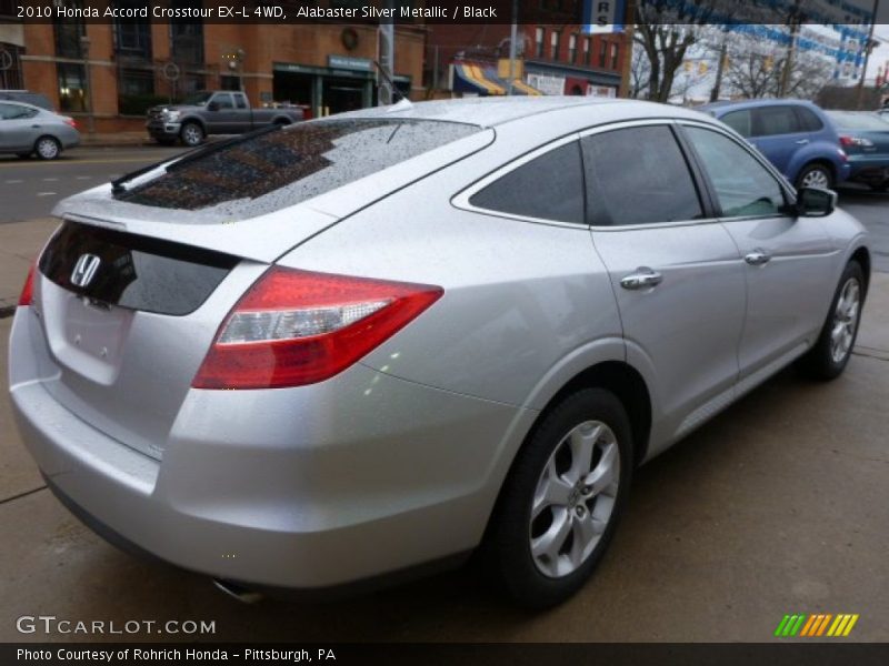 Alabaster Silver Metallic / Black 2010 Honda Accord Crosstour EX-L 4WD