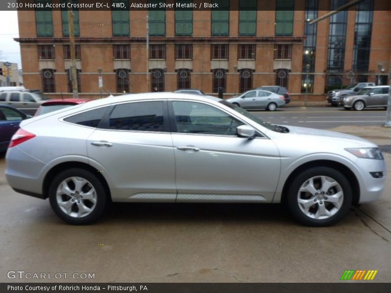 Alabaster Silver Metallic / Black 2010 Honda Accord Crosstour EX-L 4WD