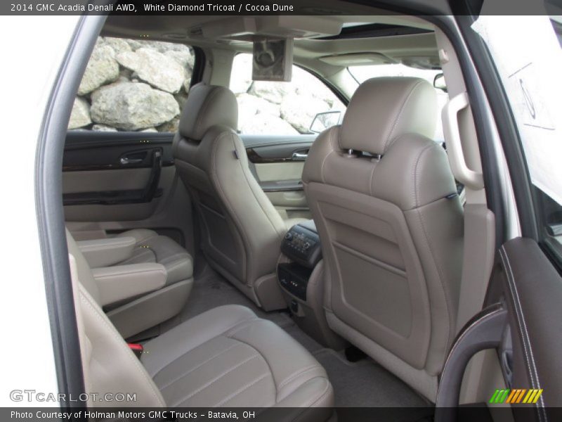 White Diamond Tricoat / Cocoa Dune 2014 GMC Acadia Denali AWD