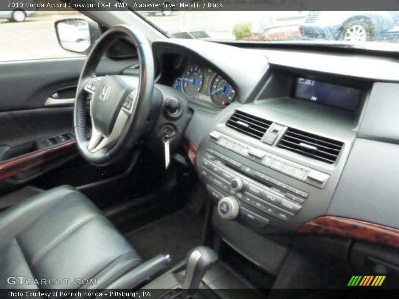 Alabaster Silver Metallic / Black 2010 Honda Accord Crosstour EX-L 4WD
