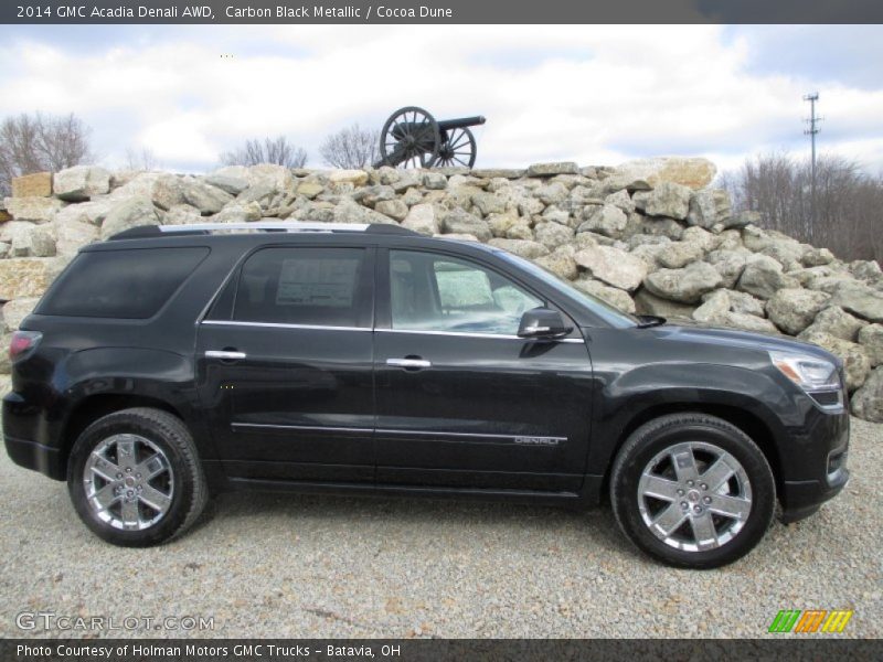Carbon Black Metallic / Cocoa Dune 2014 GMC Acadia Denali AWD
