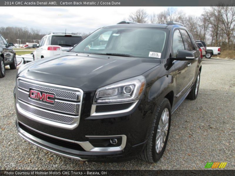 Carbon Black Metallic / Cocoa Dune 2014 GMC Acadia Denali AWD