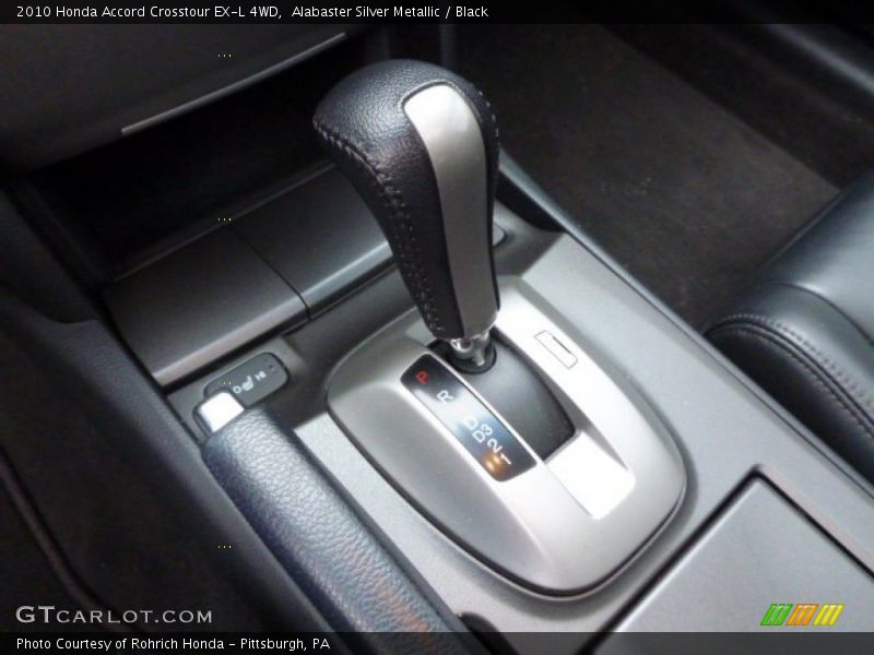Alabaster Silver Metallic / Black 2010 Honda Accord Crosstour EX-L 4WD
