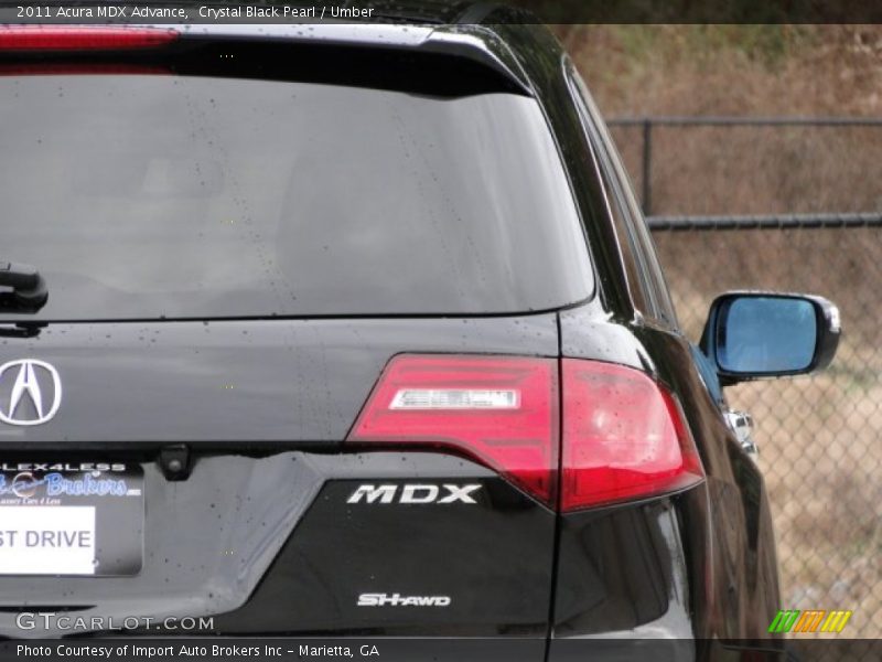 Crystal Black Pearl / Umber 2011 Acura MDX Advance