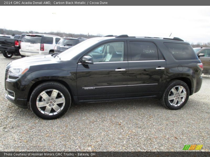 Carbon Black Metallic / Cocoa Dune 2014 GMC Acadia Denali AWD