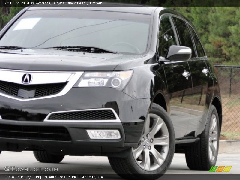 Crystal Black Pearl / Umber 2011 Acura MDX Advance