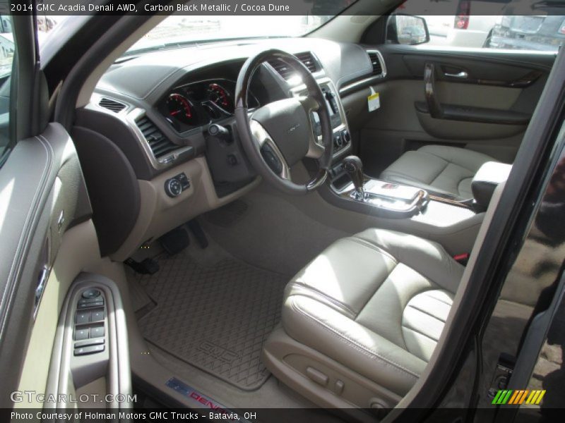 Carbon Black Metallic / Cocoa Dune 2014 GMC Acadia Denali AWD