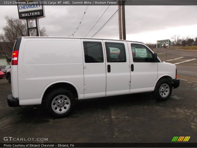 Summit White / Medium Pewter 2014 Chevrolet Express 1500 Cargo WT AWD
