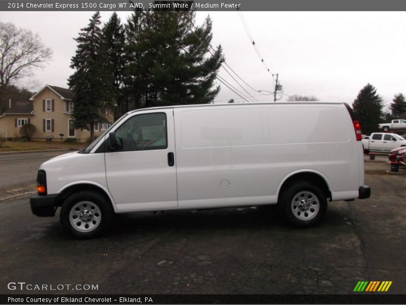 Summit White / Medium Pewter 2014 Chevrolet Express 1500 Cargo WT AWD