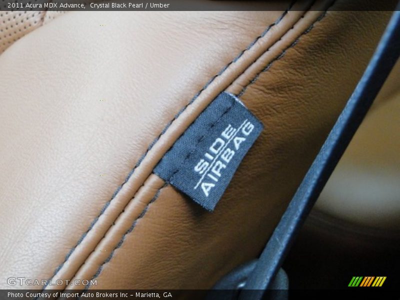 Crystal Black Pearl / Umber 2011 Acura MDX Advance