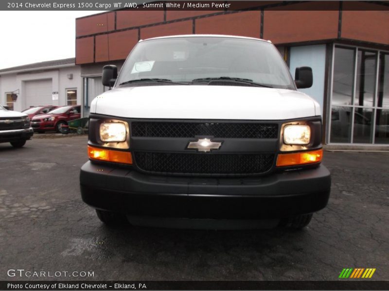 Summit White / Medium Pewter 2014 Chevrolet Express 1500 Cargo WT AWD