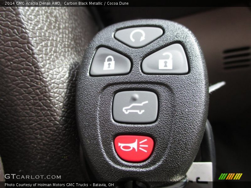 Carbon Black Metallic / Cocoa Dune 2014 GMC Acadia Denali AWD
