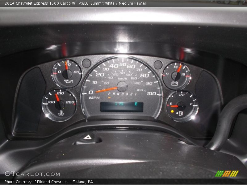 Summit White / Medium Pewter 2014 Chevrolet Express 1500 Cargo WT AWD