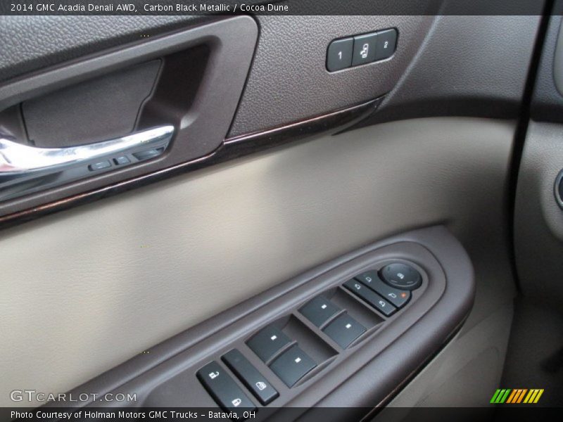 Carbon Black Metallic / Cocoa Dune 2014 GMC Acadia Denali AWD