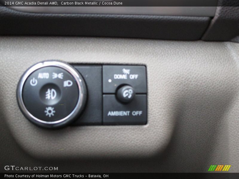 Carbon Black Metallic / Cocoa Dune 2014 GMC Acadia Denali AWD