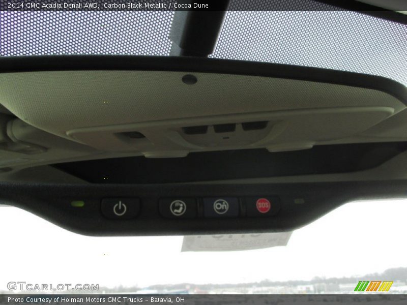 Carbon Black Metallic / Cocoa Dune 2014 GMC Acadia Denali AWD