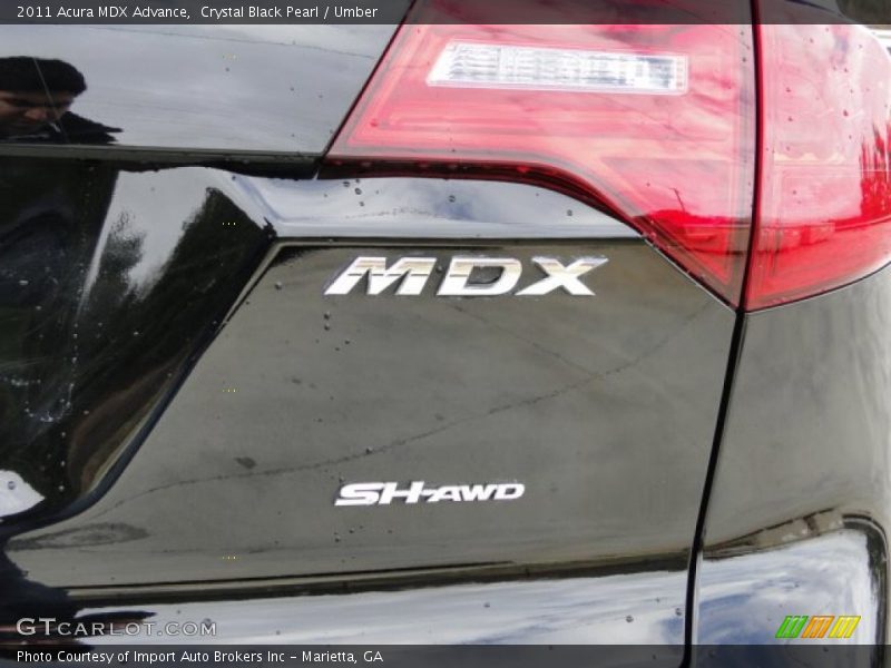 Crystal Black Pearl / Umber 2011 Acura MDX Advance
