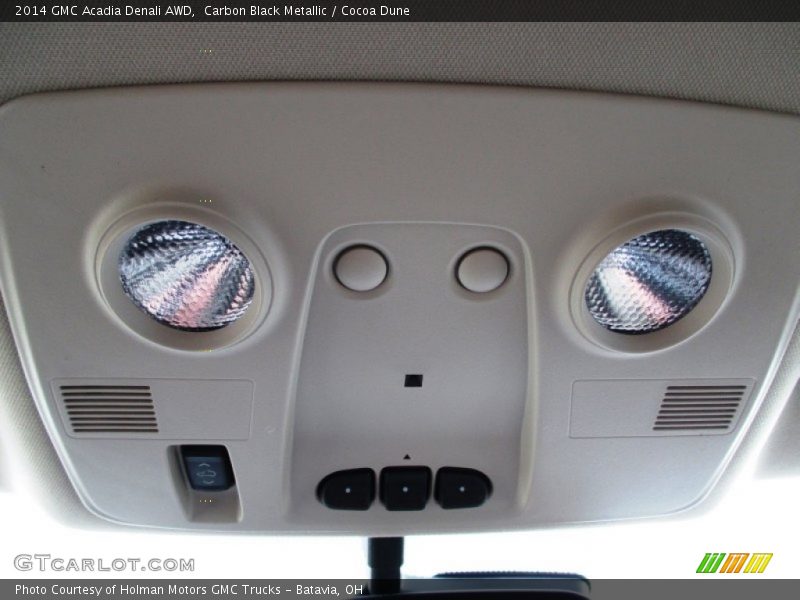 Carbon Black Metallic / Cocoa Dune 2014 GMC Acadia Denali AWD
