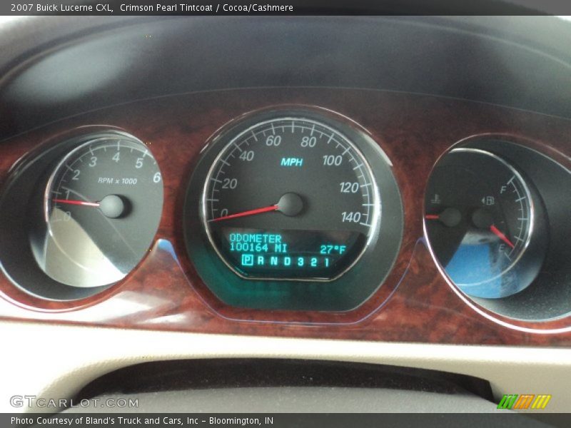 Crimson Pearl Tintcoat / Cocoa/Cashmere 2007 Buick Lucerne CXL