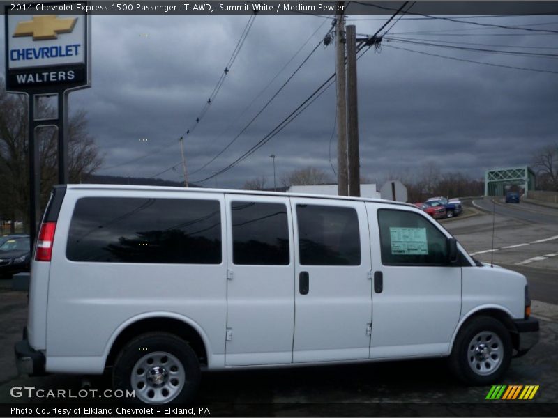 Summit White / Medium Pewter 2014 Chevrolet Express 1500 Passenger LT AWD