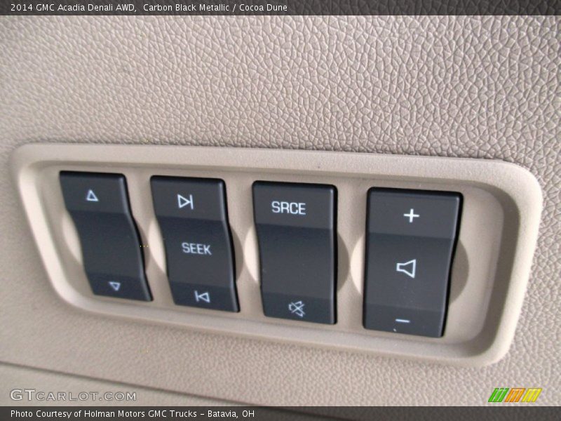 Carbon Black Metallic / Cocoa Dune 2014 GMC Acadia Denali AWD