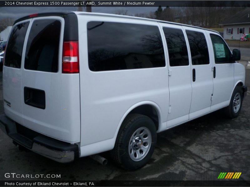 Summit White / Medium Pewter 2014 Chevrolet Express 1500 Passenger LT AWD