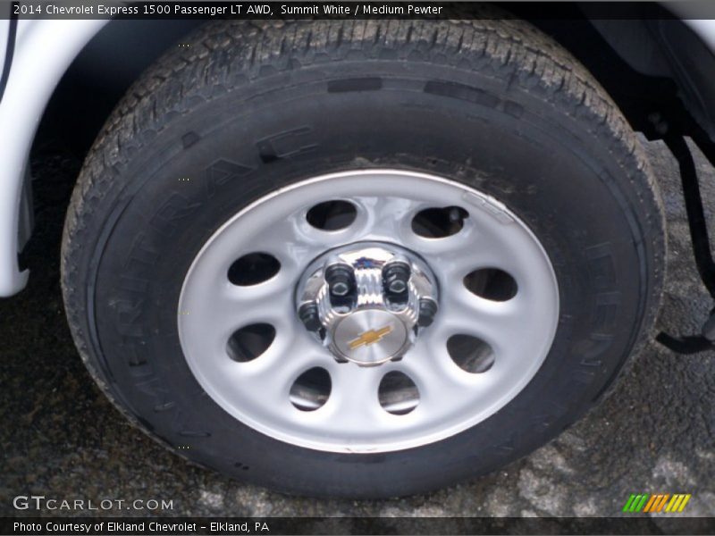 Summit White / Medium Pewter 2014 Chevrolet Express 1500 Passenger LT AWD