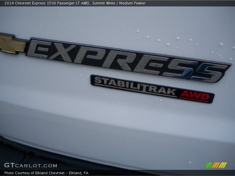 Summit White / Medium Pewter 2014 Chevrolet Express 1500 Passenger LT AWD