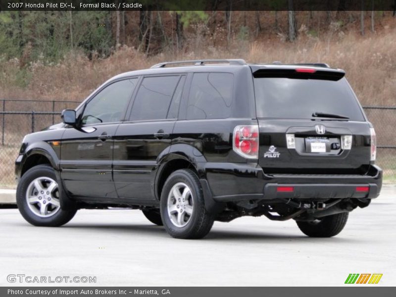 Formal Black / Saddle 2007 Honda Pilot EX-L
