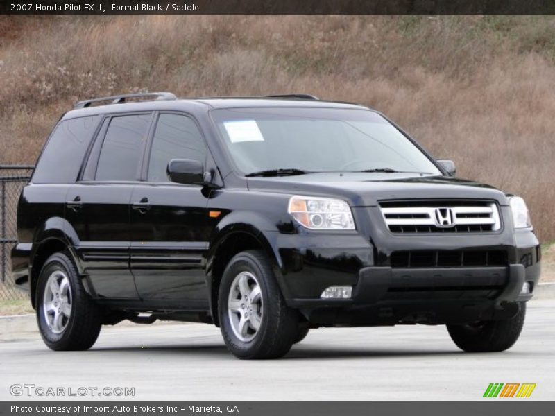 Formal Black / Saddle 2007 Honda Pilot EX-L