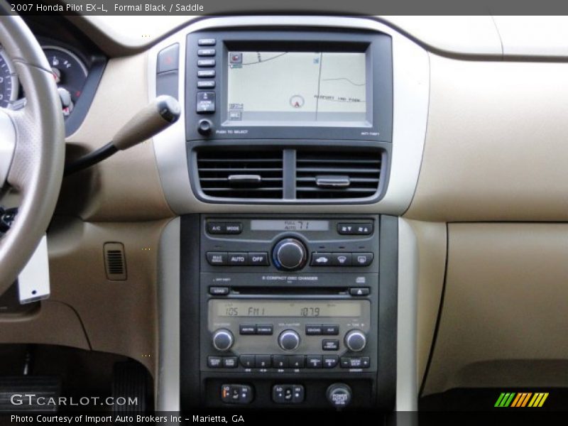 Formal Black / Saddle 2007 Honda Pilot EX-L