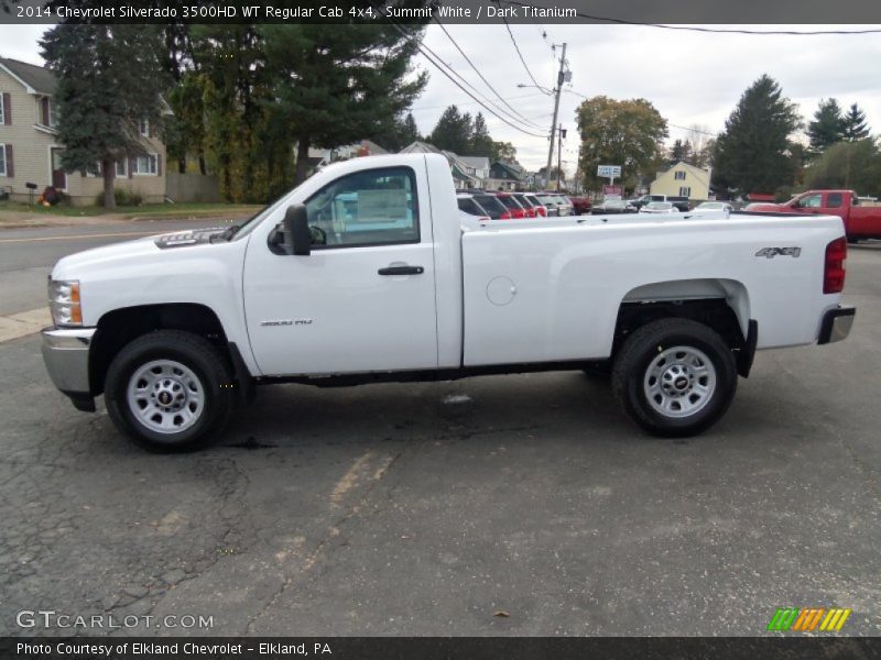 Summit White / Dark Titanium 2014 Chevrolet Silverado 3500HD WT Regular Cab 4x4