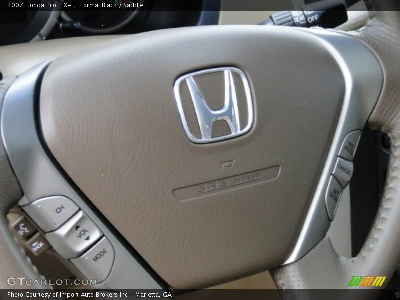 Formal Black / Saddle 2007 Honda Pilot EX-L