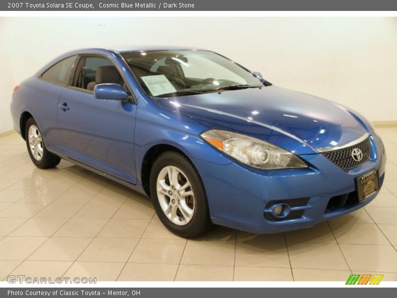 Cosmic Blue Metallic / Dark Stone 2007 Toyota Solara SE Coupe