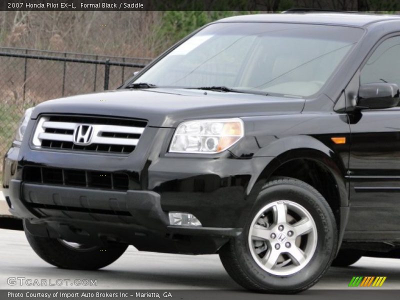 Formal Black / Saddle 2007 Honda Pilot EX-L