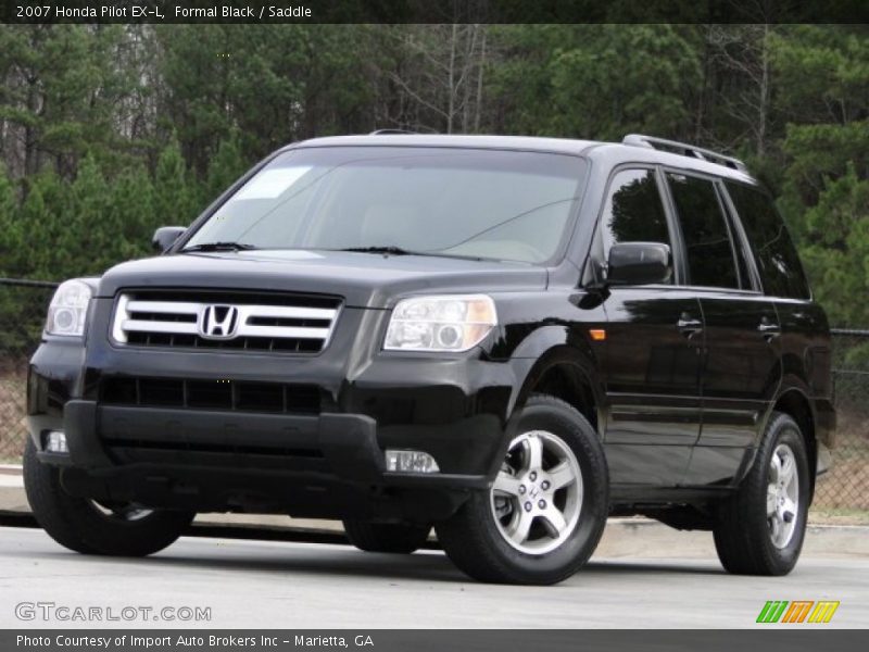 Formal Black / Saddle 2007 Honda Pilot EX-L