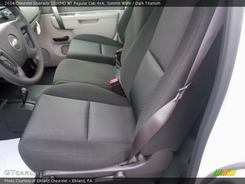 Summit White / Dark Titanium 2014 Chevrolet Silverado 3500HD WT Regular Cab 4x4