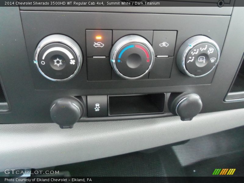 Summit White / Dark Titanium 2014 Chevrolet Silverado 3500HD WT Regular Cab 4x4