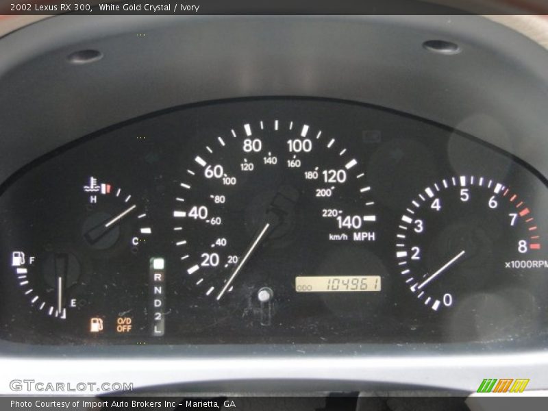 White Gold Crystal / Ivory 2002 Lexus RX 300