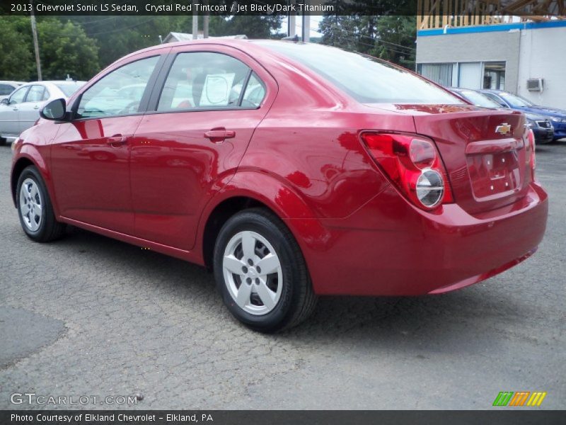 Crystal Red Tintcoat / Jet Black/Dark Titanium 2013 Chevrolet Sonic LS Sedan