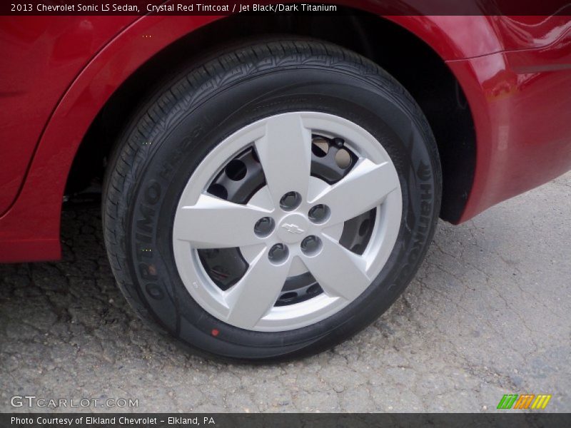 Crystal Red Tintcoat / Jet Black/Dark Titanium 2013 Chevrolet Sonic LS Sedan