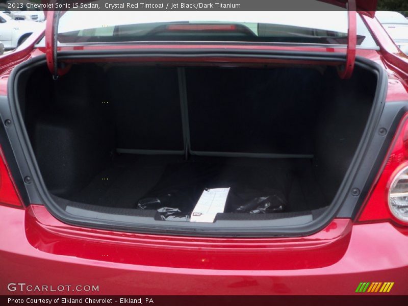 Crystal Red Tintcoat / Jet Black/Dark Titanium 2013 Chevrolet Sonic LS Sedan