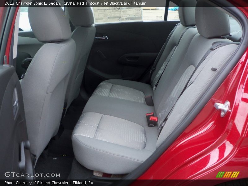 Crystal Red Tintcoat / Jet Black/Dark Titanium 2013 Chevrolet Sonic LS Sedan