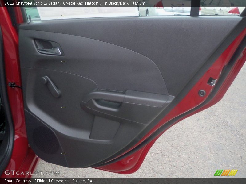 Crystal Red Tintcoat / Jet Black/Dark Titanium 2013 Chevrolet Sonic LS Sedan