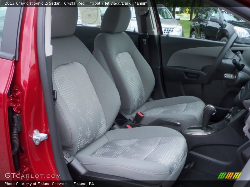 Crystal Red Tintcoat / Jet Black/Dark Titanium 2013 Chevrolet Sonic LS Sedan